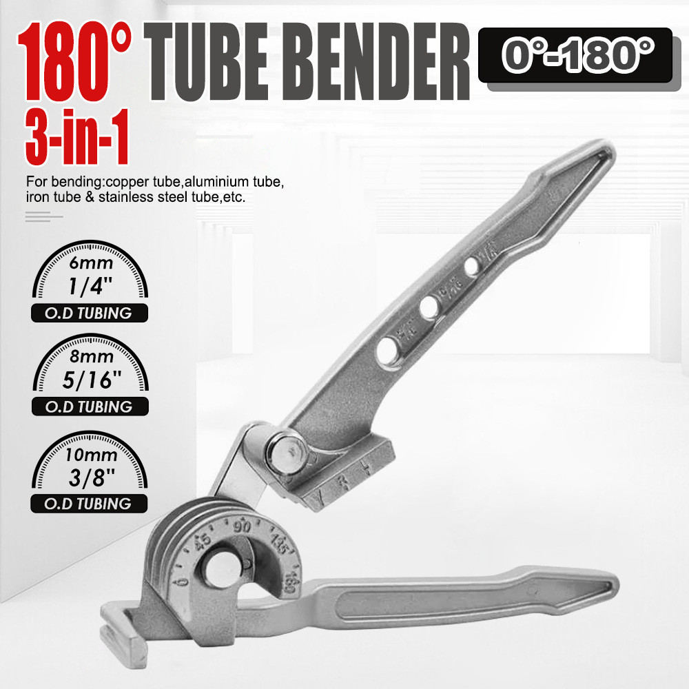 Manual Pipe Tube Bender 3/8 To 1 Inch - Dobrador de tubos 3 em 1,