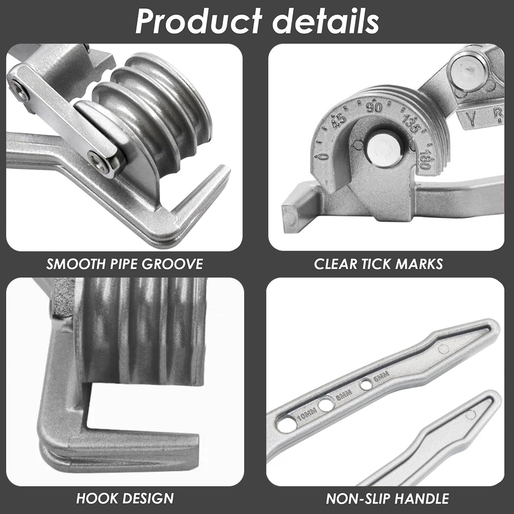 Dobrador de tubos 3 em 1, ferr - Manual Pipe Tube Bender 3/8 To 1 Inch avaliação e preço
