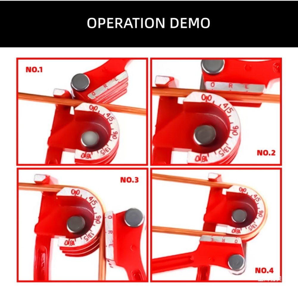 26*19.5*6cm Dobrador de Tubos  - Manual Pipe Tube Bender 3/8 To 1 Inch avaliação e preço